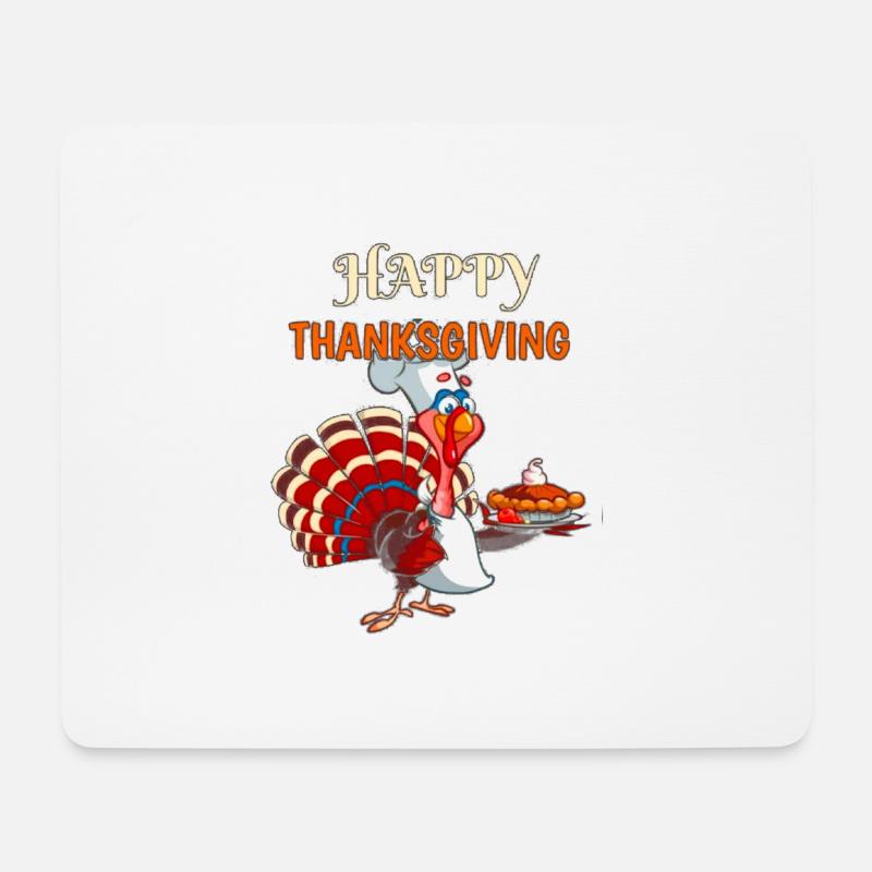 Thanksgiving-Truthahn - Mousepad (Querformat) - Weiß