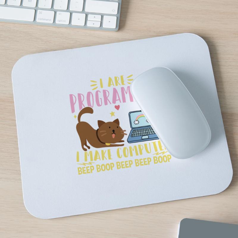 I Are Programmer I Makes Computer Beep Boop Coder Mousepad (Querformat)