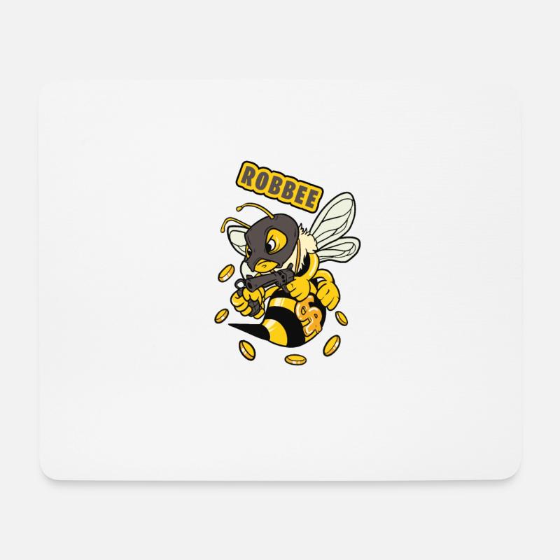 ROBBEE Time is Money Imker Beekeeping Beekeeper - Mousepad (Querformat) - Weiß