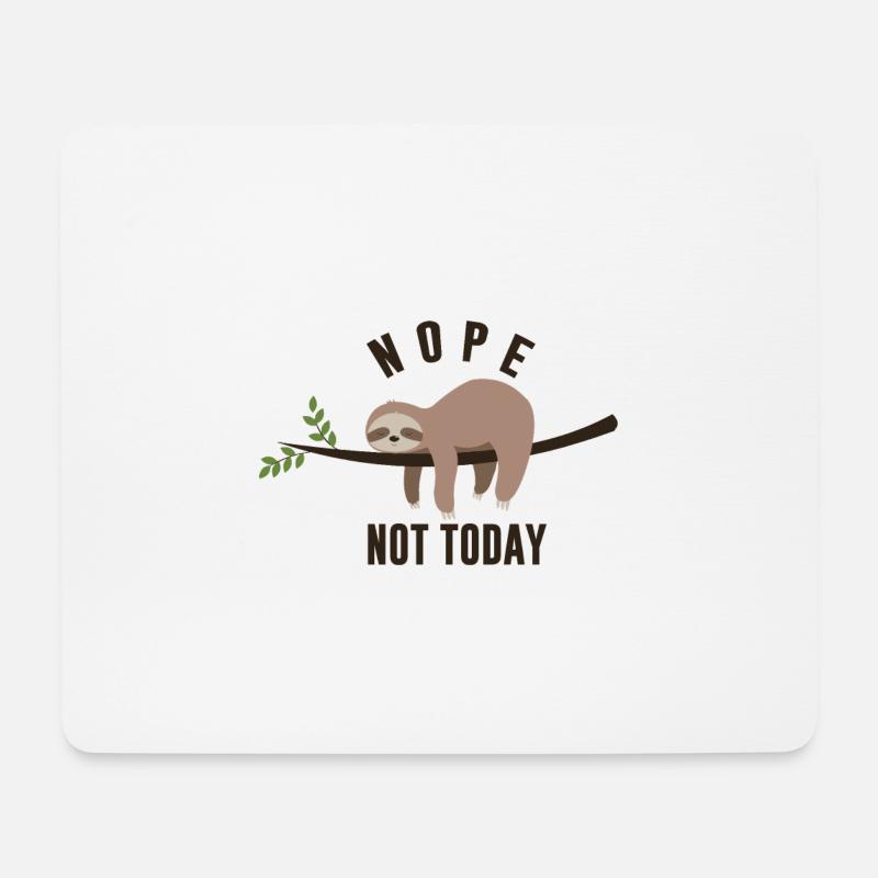 Keep Calm And Sloth On - Mousepad (Querformat) - Weiß