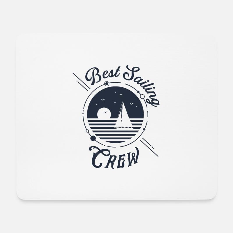 Segeln Crew Segelboot segeln Geschenk - Mousepad (Querformat) - Weiß