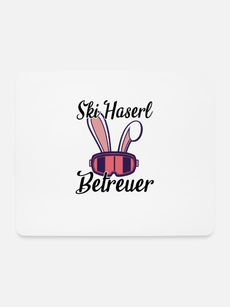 Ski Haserl Betreuer - Mousepad (Querformat) - Weiß