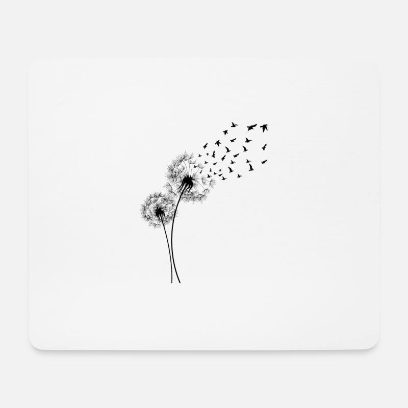 Dandelion - Mousepad (Querformat) - Weiß