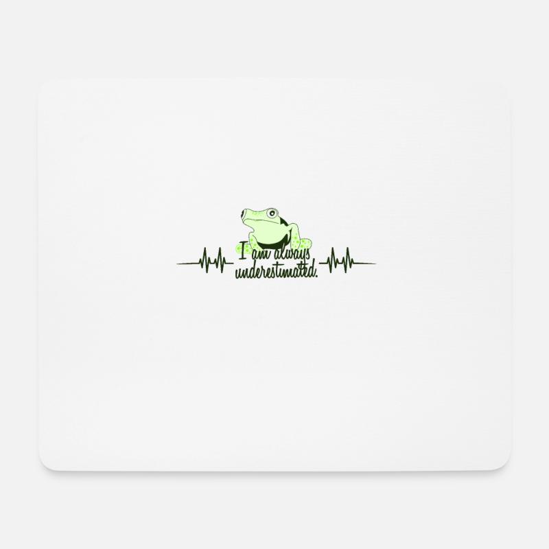 Herzschlag Natur Frosch - Mousepad (Querformat) - Weiß