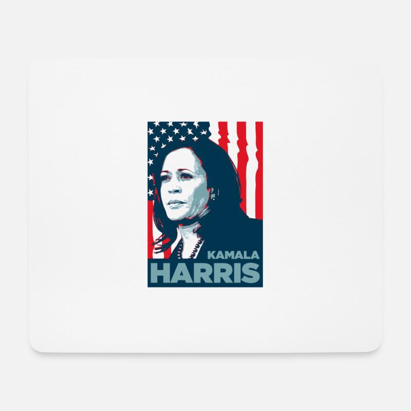 Kamala Harris - Mousepad (Querformat) - Weiß