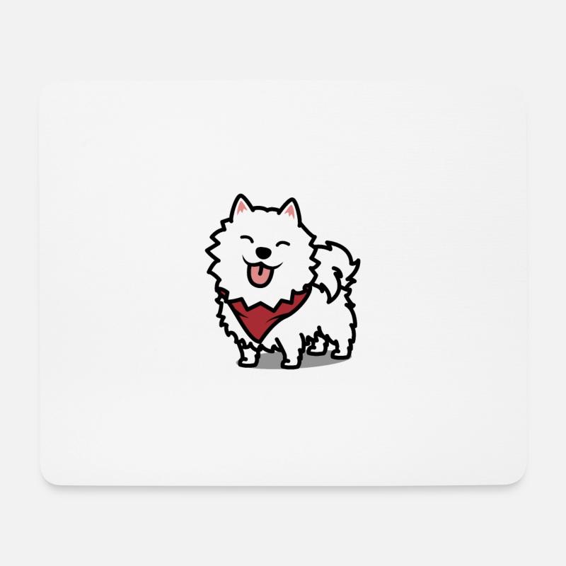 Samoyed - Mouse Pad (horizontal) - white