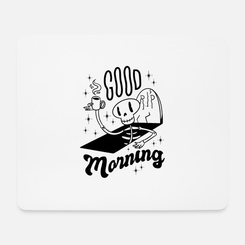 Guten Morgen Bestes Geschenk - Mousepad (Querformat) - Weiß