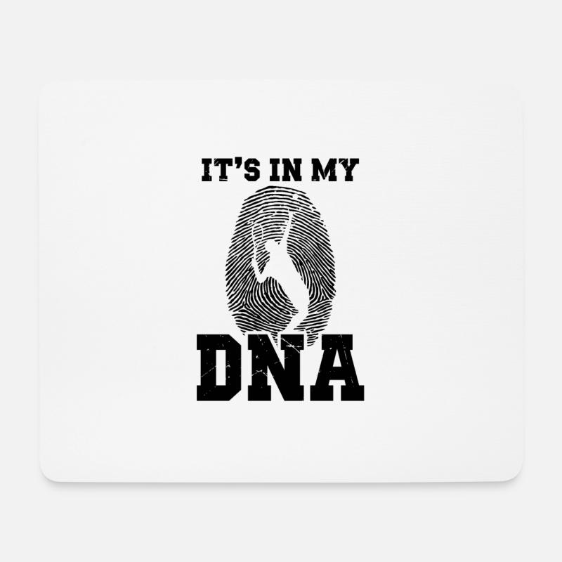 Tennis DNA | Spieler Team Trainer Sport Geschenke - Mousepad (Querformat) - Weiß