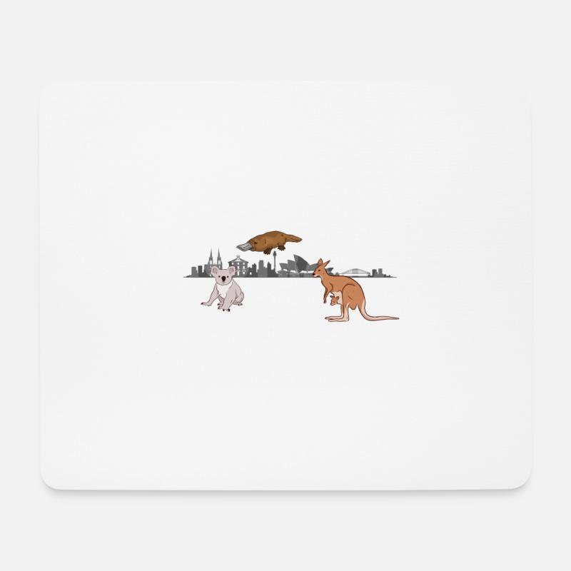 Australien Australische Tiere Känguru Koala Sydney - Mousepad (Querformat) - Weiß