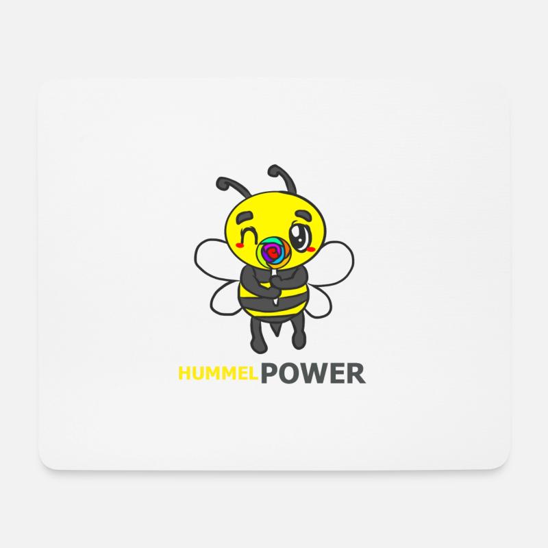 HUMMEL - Mousepad (Querformat) - Weiß