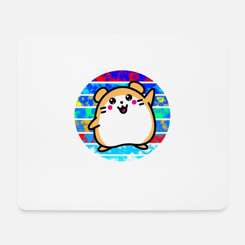 Hamster sunset - Mouse Pad (horizontal) - white