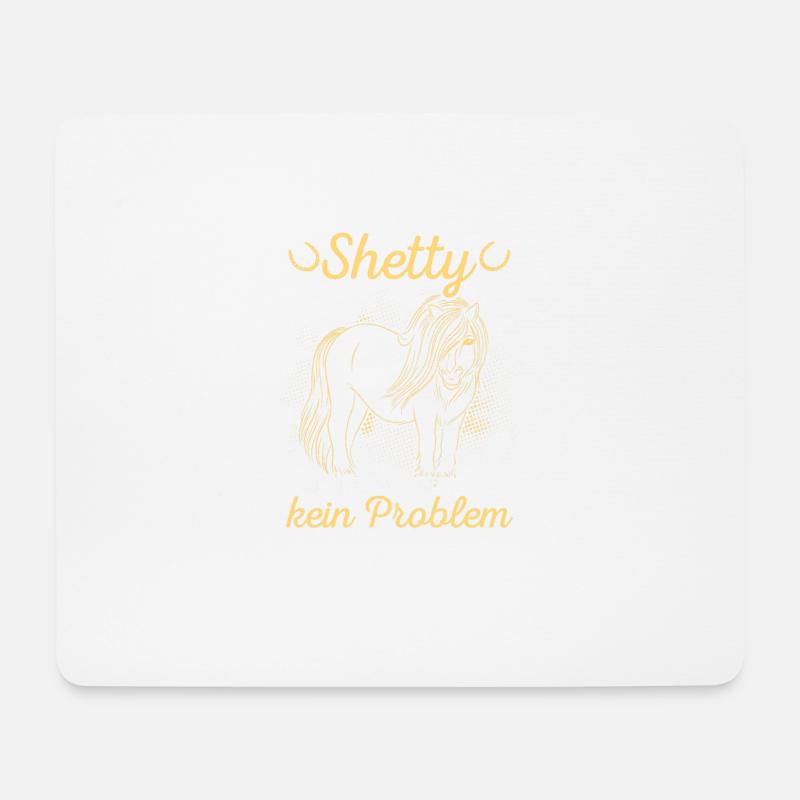 Shetlandpony Shetty Shettypony - Mousepad (Querformat) - Weiß