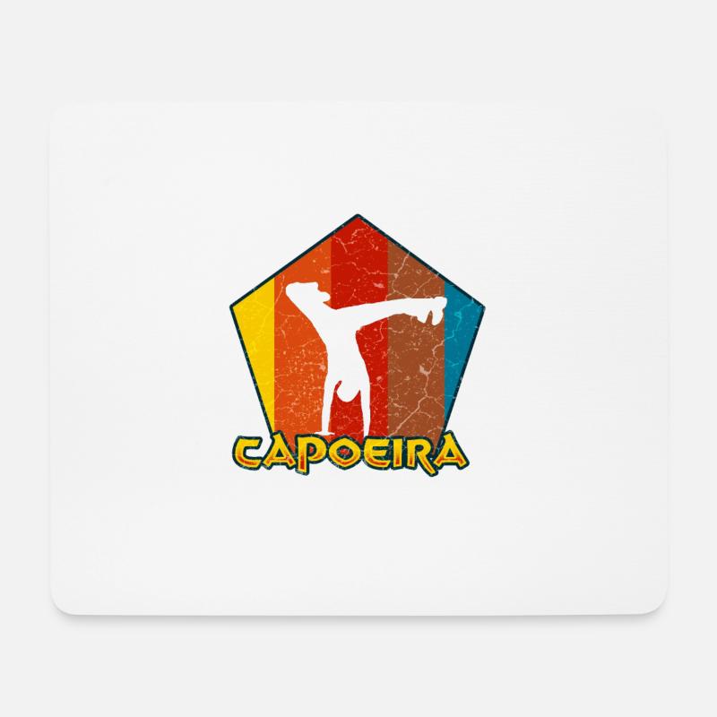 Capoeira Brasilien Kampfkunst - Mousepad (Querformat) - Weiß