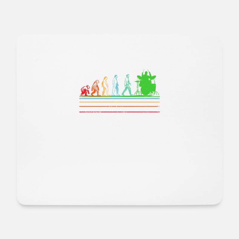 Drummer Evolution... Drummer - Mouse Pad (horizontal) - white
