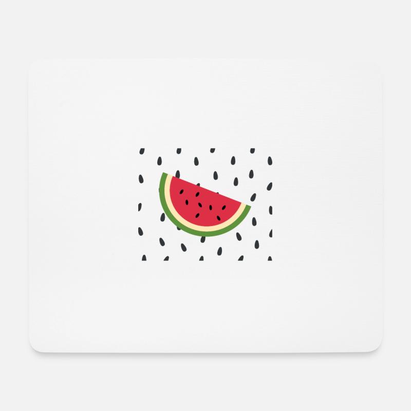 Wassermelone - Mousepad (Querformat) - Weiß