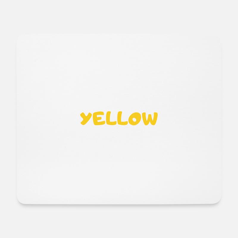 Yellow - Mouse Pad (horizontal) - white