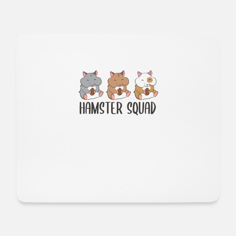 Hamster Squad Équipe de hamster drôle - Tapis de souris (format paysage) - blanc