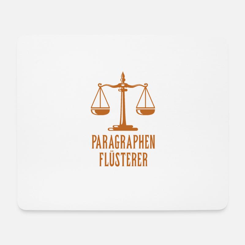 Paragraphen Flüsterer #Jurist - Mousepad (Querformat) - Weiß