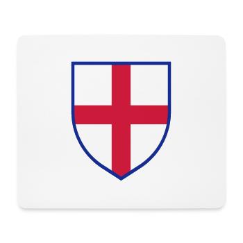 Drapeau de l’Angleterre, Bouclier de la Croix de Saint-Georges - Tapis de souris (format paysage) - blanc - Devant