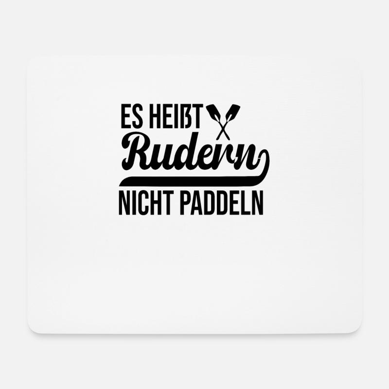 Rudern Paddeln Geschenk Ruderer Ruderboot - Mousepad (Querformat) - Weiß