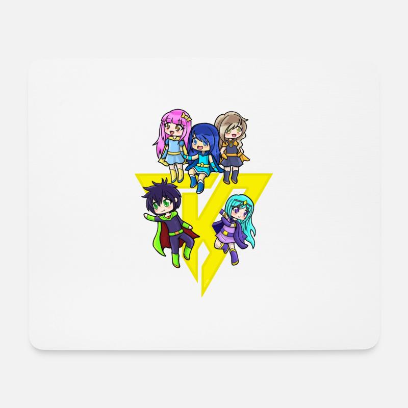 Hero Gacha Krew - Yellow - Mouse Pad (horizontal) - white