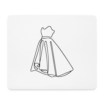 Kleid Mode Kunst Geschenk Geschenkidee - Mousepad (Querformat) - Weiß - Vorne