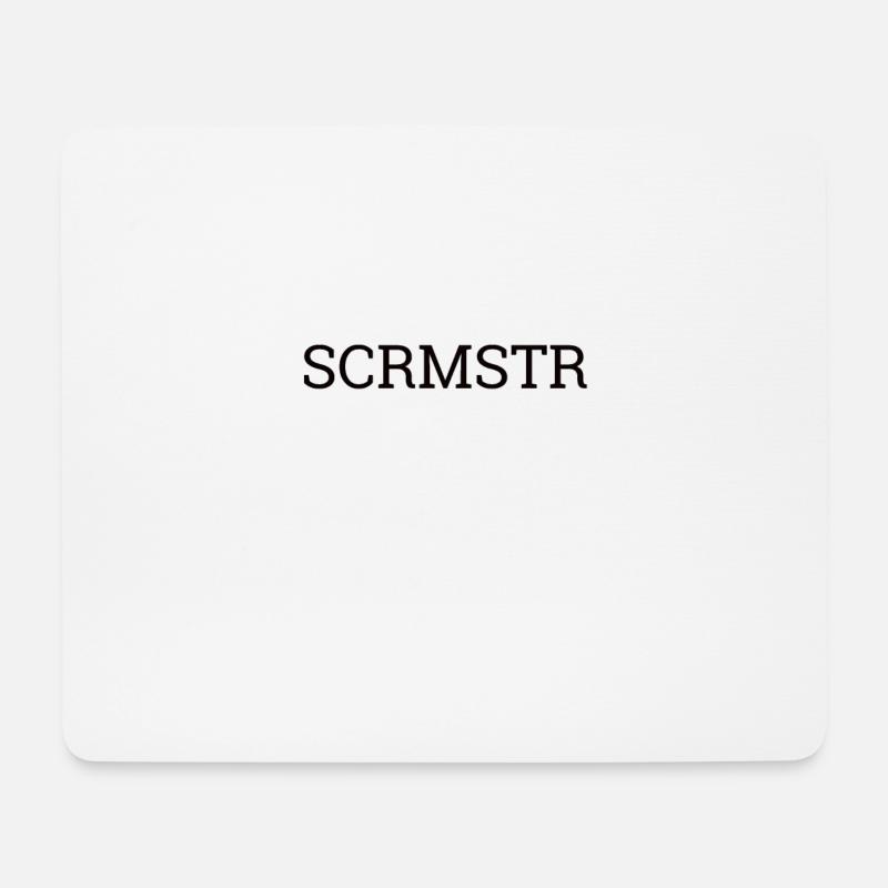 "SCRMSTR - Scrum Master" | - Mousepad (Querformat) - Weiß