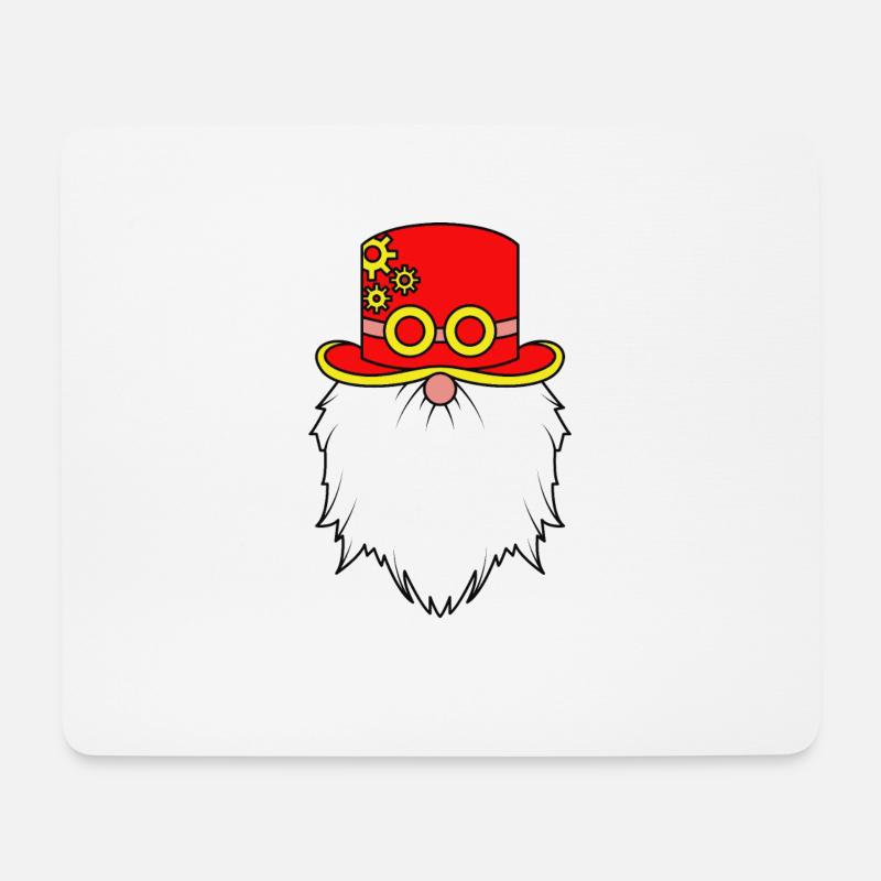 Steampunk-Zwerge - Mousepad (Querformat) - Weiß