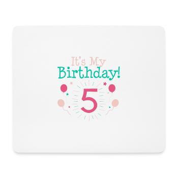 C'est mon 5ème cadeau d'anniversaire 5 ans Cadeaux cinquième B - Tapis de souris (format paysage) - blanc - Devant