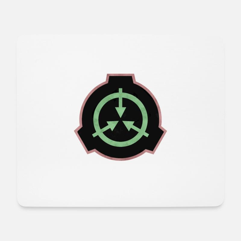 SCP Logo farbig - Mousepad (Querformat) - Weiß