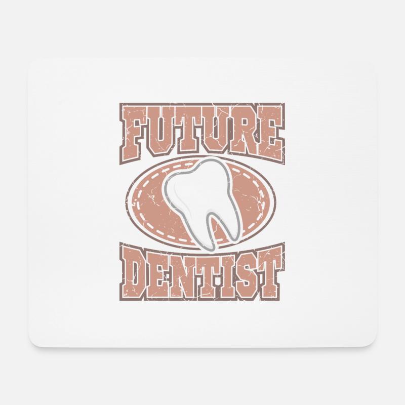 ZAHNARZT ZAHNMEDIZIN STUDENT Geschenk - Mousepad (Querformat) - Weiß
