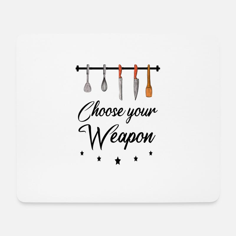 Kochen - Koch - Küche - Chef - Mousepad (Querformat) - Weiß