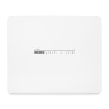 Barre de chargement 25%, claire - Tapis de souris (format paysage) - blanc - Devant