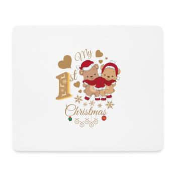 Baby's first Christmas - Mouse Pad (horizontal) - white - Front