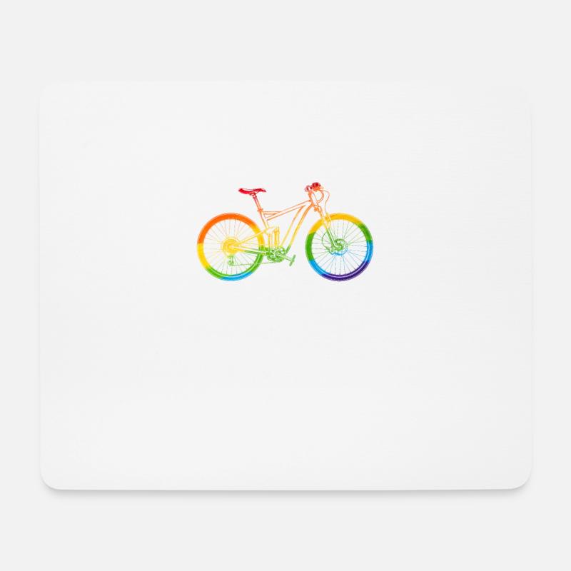 Modern Pride Bike - Mouse Pad (horizontal) - white
