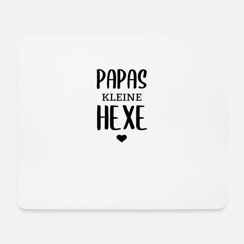 Papas kleine Hexe Vater Tochter Partnerlook - Mousepad (Querformat) - Weiß