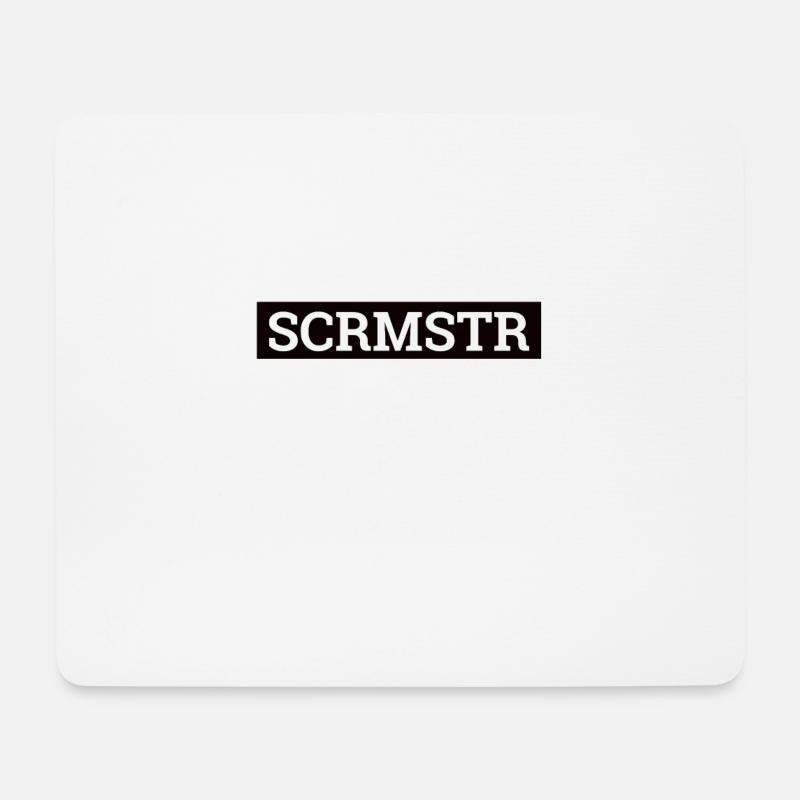 "SCRMSTR - Scrum Master" | - Mousepad (Querformat) - Weiß