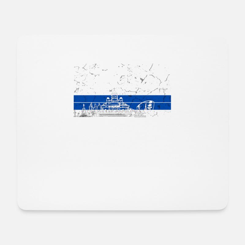 Helsinki Finnland - Mousepad (Querformat) - Weiß
