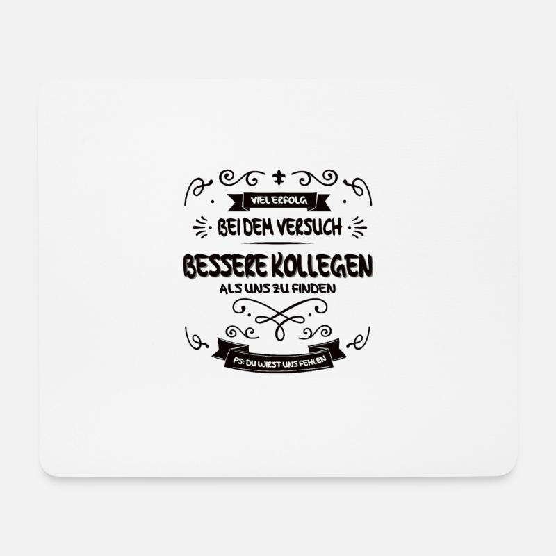 PS du wirst uns fehlen schwarz - Mousepad (Querformat) - Weiß