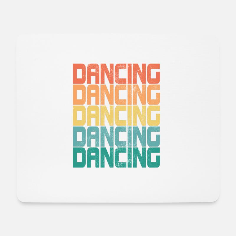 Dancing Retro Tanzen Dance Queen Dirty Geschenk - Mousepad (Querformat) - Weiß
