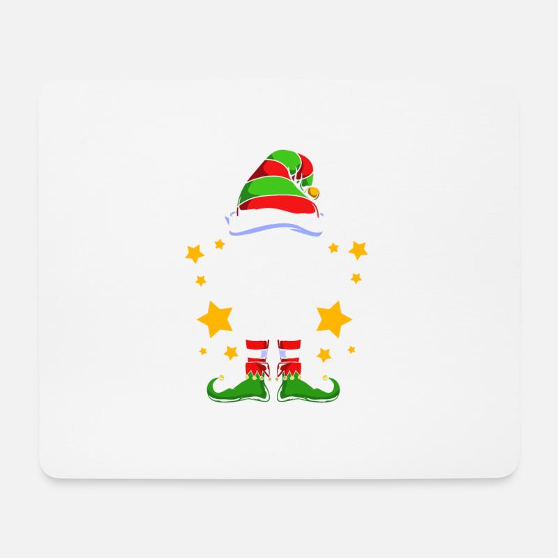 Elfe Elf Weihnachtsgeschenk Boss - Mousepad (Querformat) - Weiß