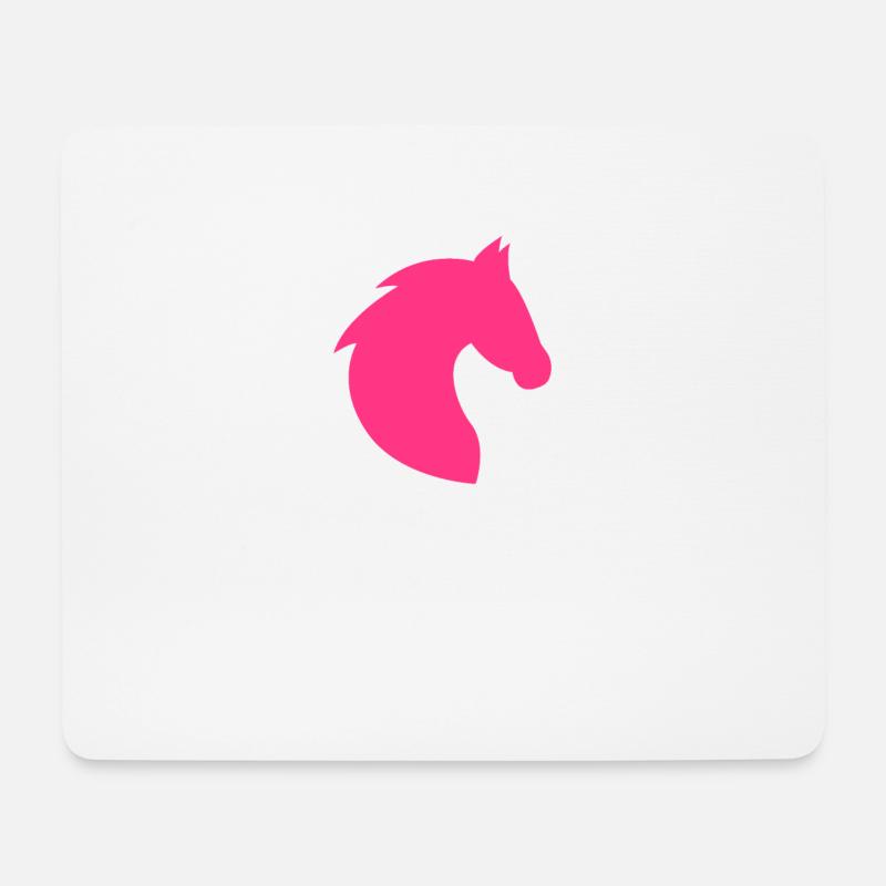 Pferd, Pferdekopf, Pferde, Reiten, Kopf - Mousepad (Querformat) - Weiß