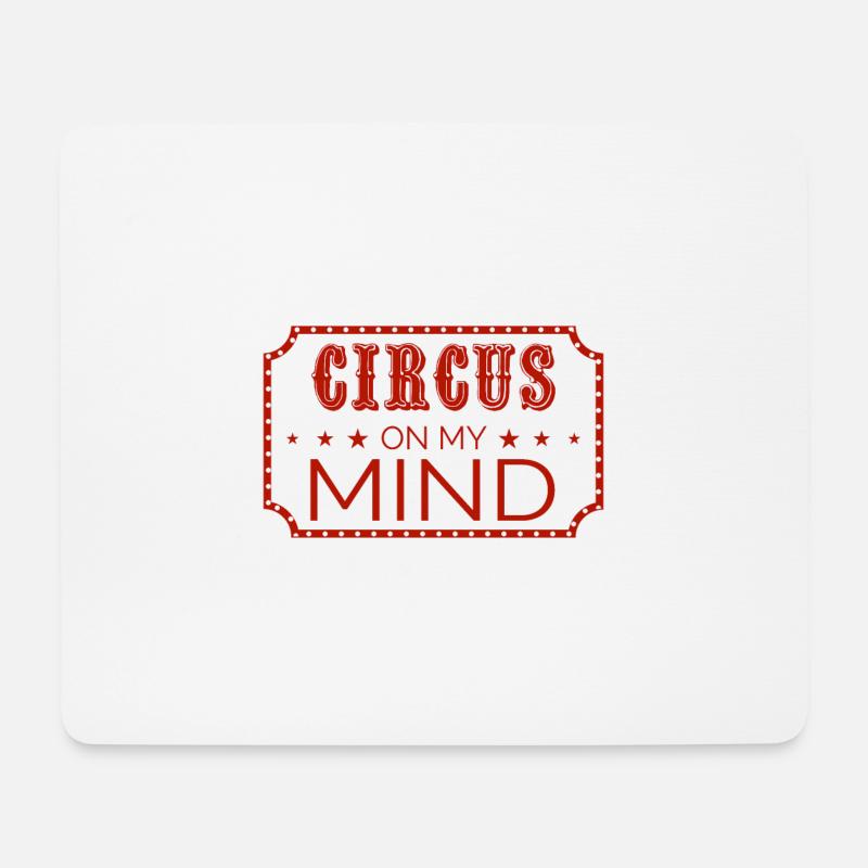Ich habe nur Zirkus im Kopf - Mousepad (Querformat) - Weiß