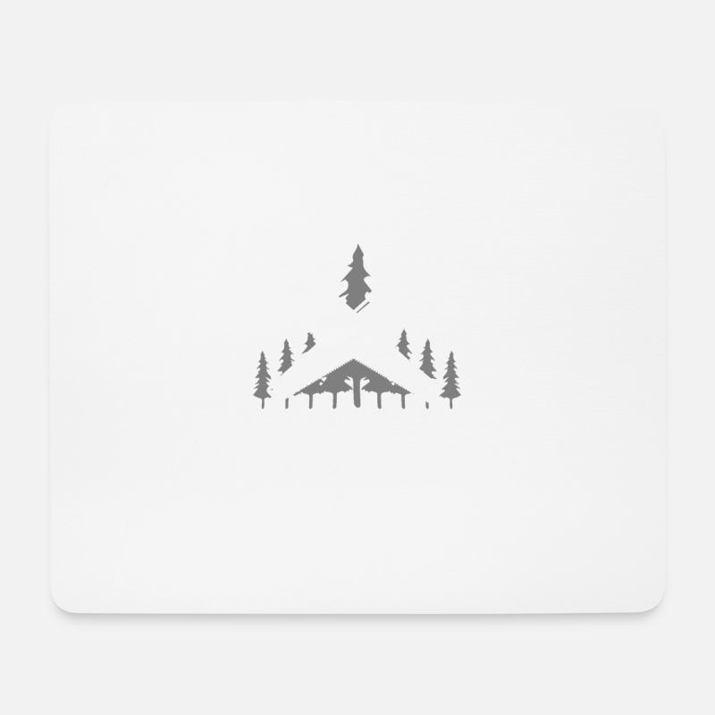 Mir Reichts Ich Geh Holz Machen | Holzfreund - Mousepad (Querformat) - Weiß