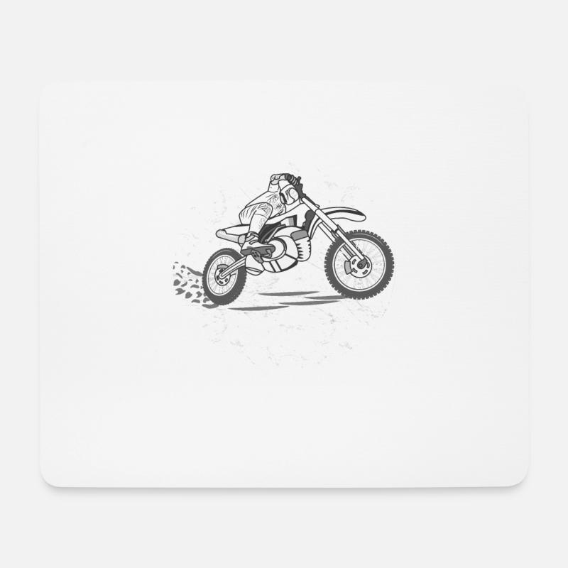 MOTOCROOS SW - Mousepad (Querformat) - Weiß