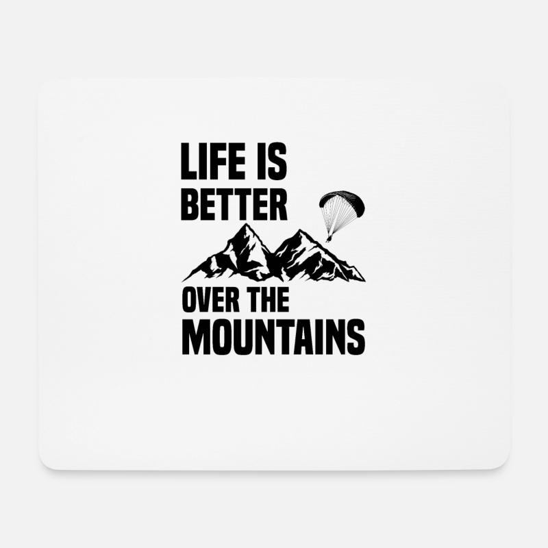 Paragliding Piloten Gleitschirm Flieger Geschenk - Mousepad (Querformat) - Weiß