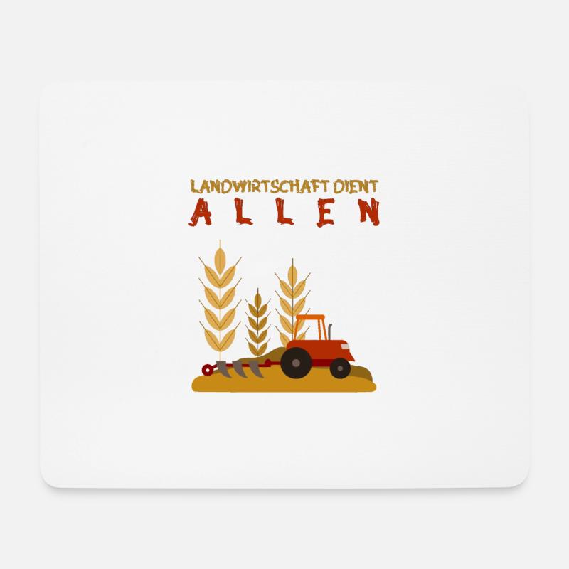 Landwirtschaft Bauern Landwirt Geschenk Traktor - Mousepad (Querformat) - Weiß