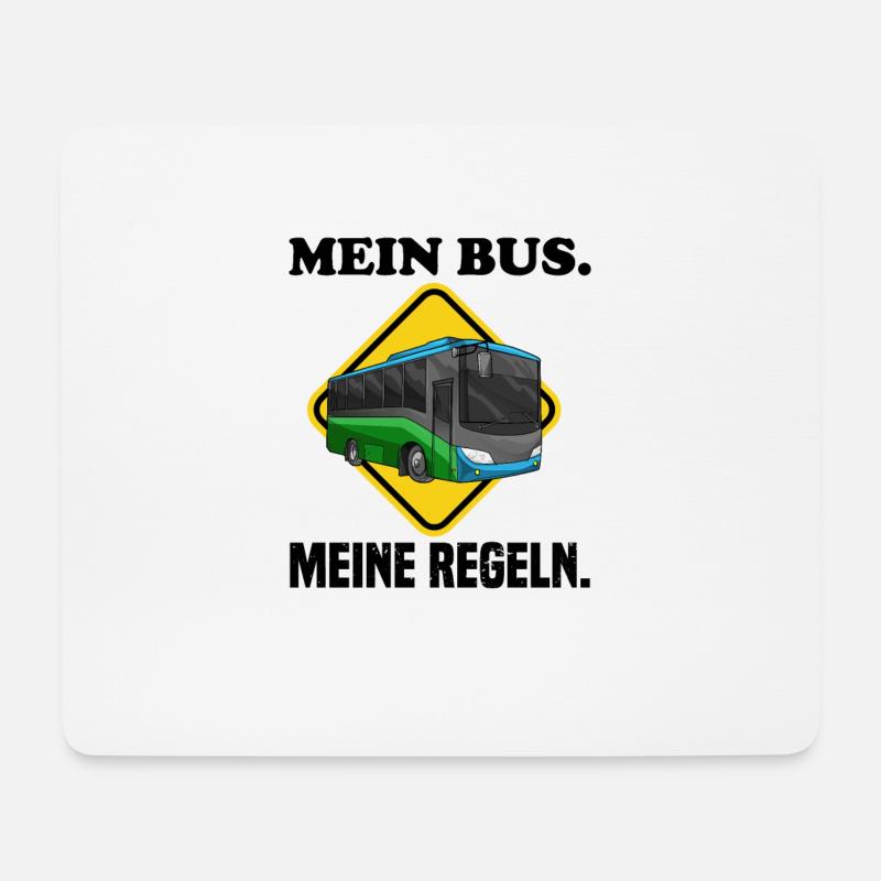 Busfahrer Buslenker Schulbus Beruf Kraftfahrer - Mousepad (Querformat) - Weiß