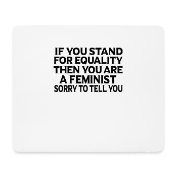 Feminismus Feministin Feminist Geschenk - Mousepad (Querformat) - Weiß - Vorne