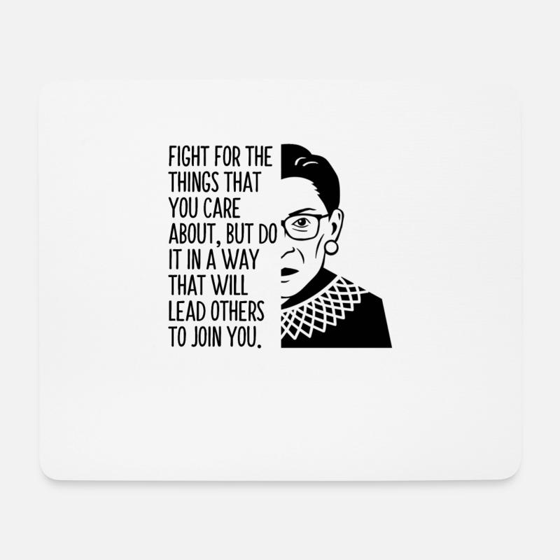 Kämpfe für die Dinge, die dir wichtig sind, aber tue sie in einem Wa - Mousepad (Querformat) - Weiß